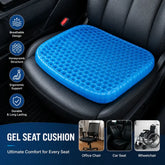 🪑 Non-Slip Egg Sitter Gel Seat Cushion | Breathable Honeycomb Pressure Relief Pad for Office Chair, Car & Wheelchair