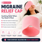 🧊 Migraine Relief Gel Cap | Instant Hot & Cold Therapy Headache Relief Hat | Reusable Ice Compression Cap (Random Color)