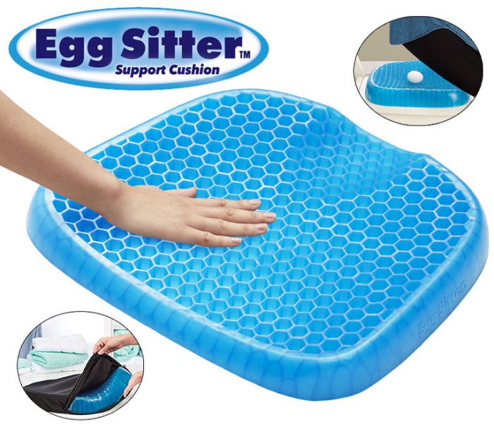 🪑 Non-Slip Egg Sitter Gel Seat Cushion | Breathable Honeycomb Pressure Relief Pad for Office Chair, Car & Wheelchair