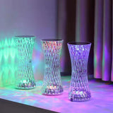 Rechargeable Crystal Table Lamp with Touch Control