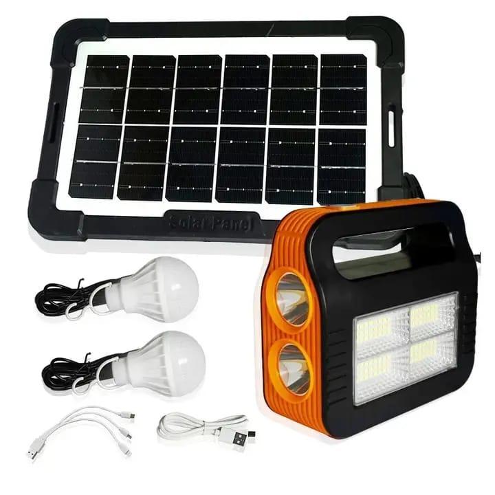 Solar Powered Flashlight with USB Power Bank