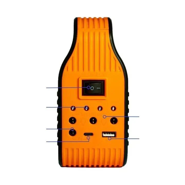 Solar Powered Flashlight with USB Power Bank